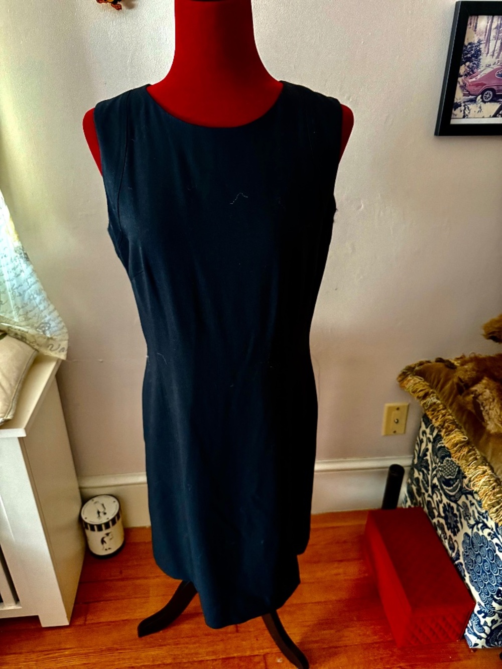 Talbots Black Sleeveless fully lined Dress size 8